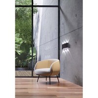 Wandleuchte AußEnleuchte Gartenlampe Led Metall Schwarz Wandspot IP54