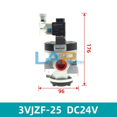 1PCS Two-position three-way solenoid valve 3VJZF-25 DC24V