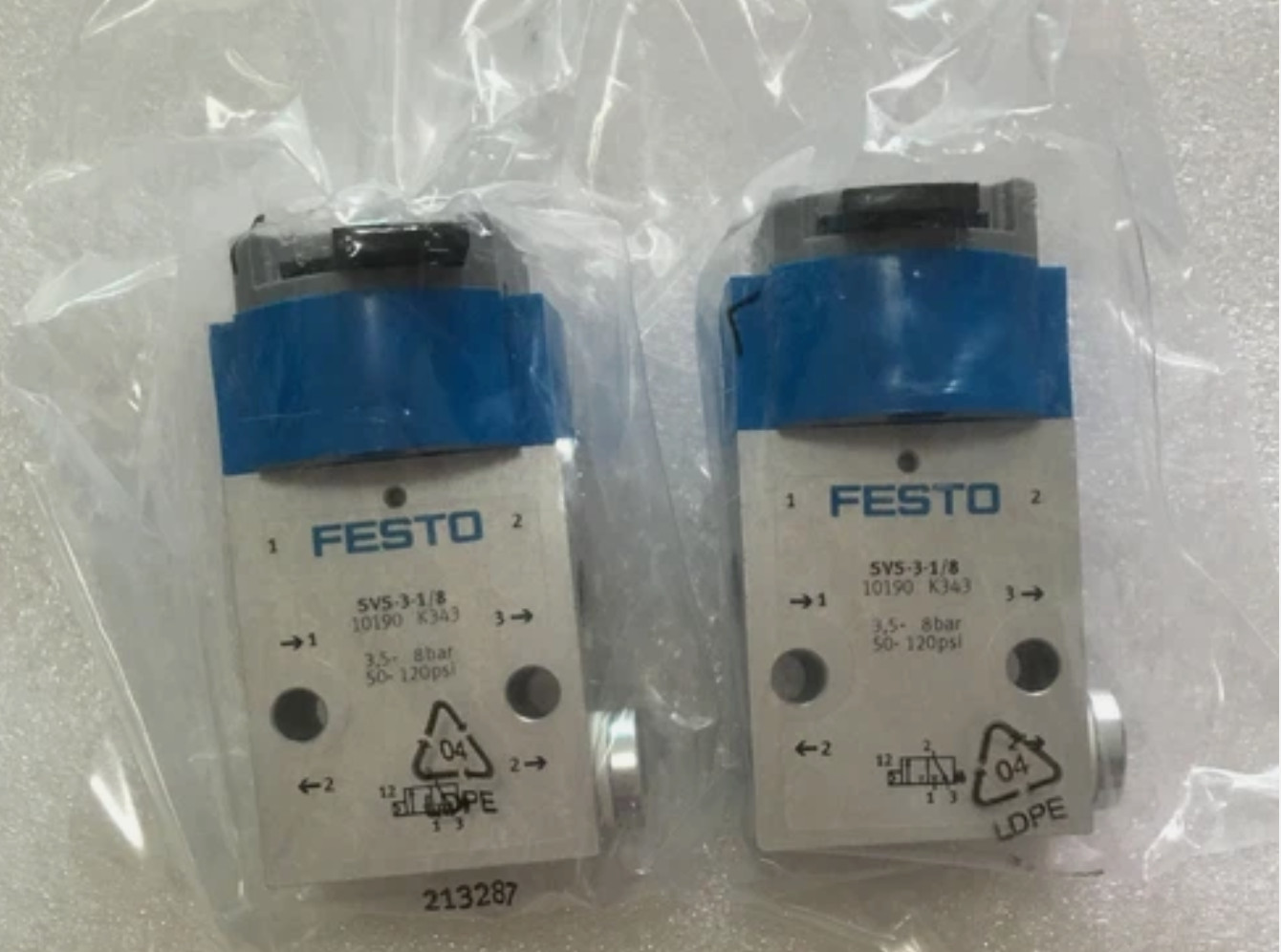 1x FOR Festo SVS-3-1/8 10190 Front Panel Valve NEW *tlp