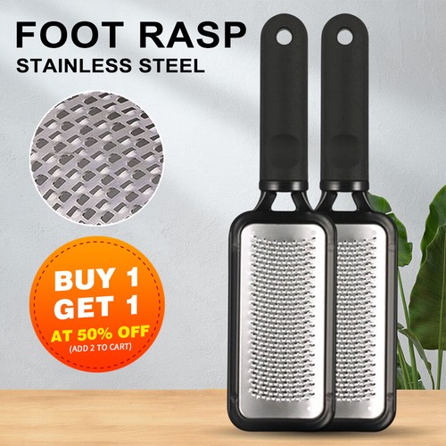 Stainless Steel Foot File Scraper Grater Pedicure Rasp Callus Remover ...