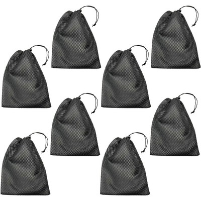  8 Pcs Draw -String -Aufbewahrungstasche Kleidernetzbeutel Wäschesäcke Aus Mesh