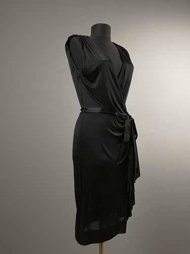 By Malene Birger Womens Black Shine Deep V-neck Pencil Jumper Dress Size XS - Picture 3 of 9