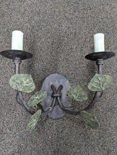 Wall chandelier candle style light fixture