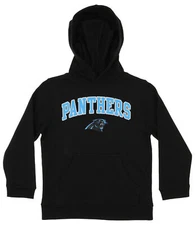 OuterStuff NFL Youth Boys Team Color Fleece Hoodie, Carolina Panthers