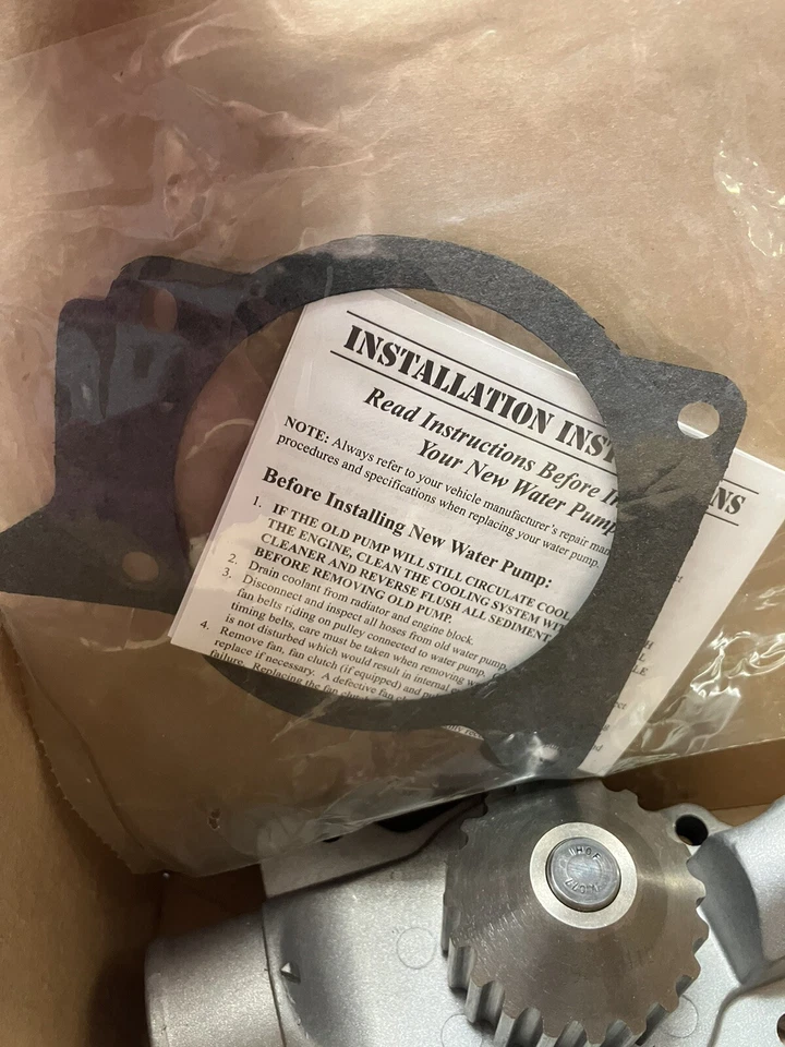 Bomba de agua ASC Industries 91-96 FORD ESCORT & MERCURY TRACER 1,9 L L L4 con junta Foto 2 de 4