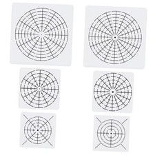 6 Pieces Mandala Dot Painting Tool Stencils Template Set, 4/8/12/16 Segment