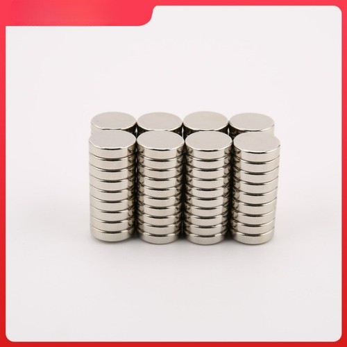 Lot De 50 Aimants Néodyme Disque 10mm X 1mm - Puissants, Pour Bricolage, Bureau, Rangement