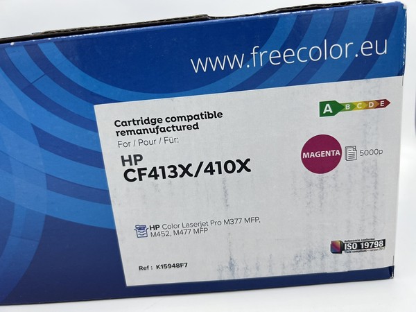 Freecolor Toner Magenta Ersetzt Hp 410X CF413X FüR Laserjet Pro M377 Mfp M452-image