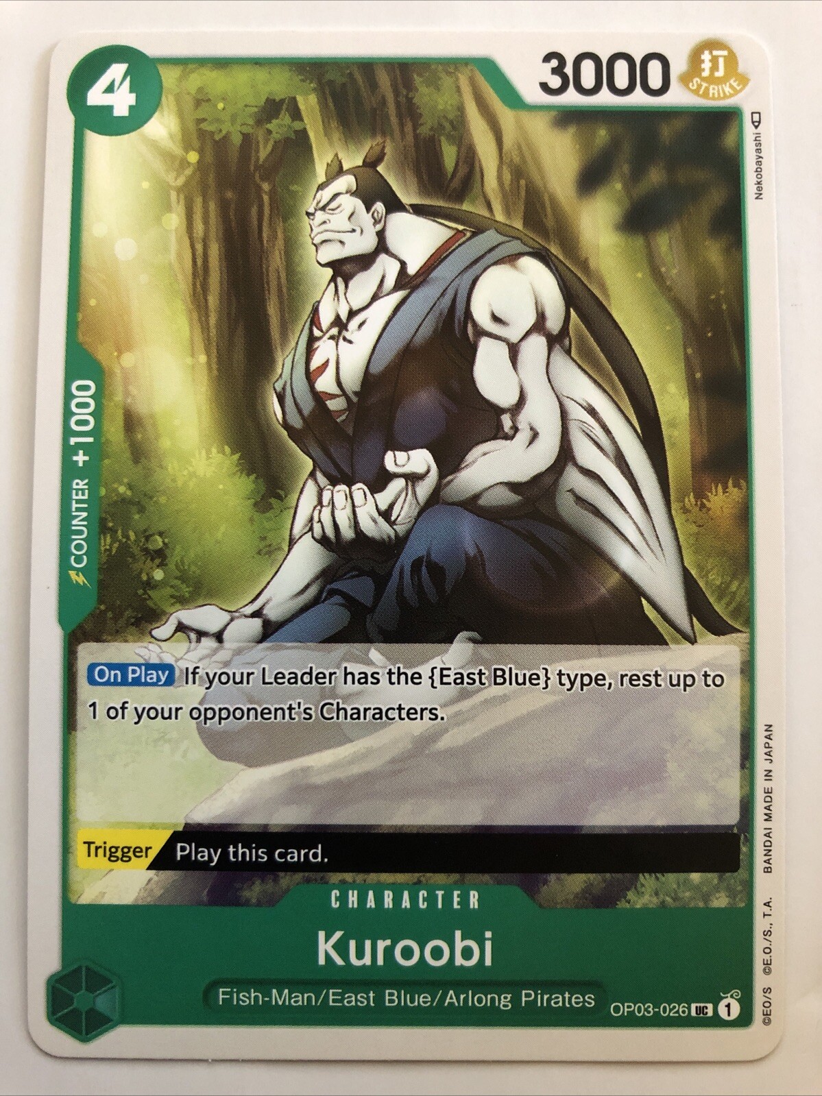 One Piece Pillars Of Strength Kuroobi OP03-026 NM