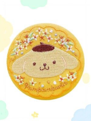 Sanrio Pompompurin Embroidered Can Badge Button Pin Blind Box Bag
