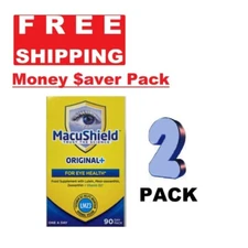 Macushield Original+ Eye Supplement Capsules 90ct - 2 PACK