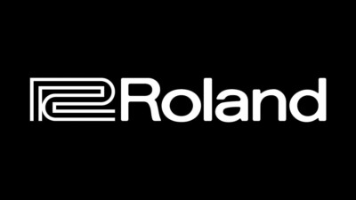 Roland Drums Amps Keyboards Klebeschrift Aufkleber   19 cm weiß