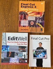 LOT of 3 Final Cut handbooks: EditWell, Portable Genius, Final Cut Express 4
