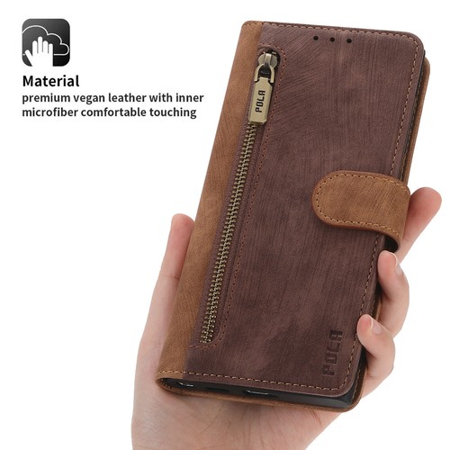 Zipper Flip Leather Wallet Phone Case For iPhone 14 13 12 11 Pro Max XR XS 8 7 6 - Picture 29 of 70