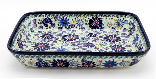 Polish Pottery Rectangular Baking Dish from Zaklady Boleslawiec - Picture 2 of 4