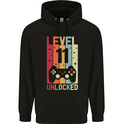 11. Geburtstag 11 Jahre Level Up Gaming Kinder Kids Hoodie