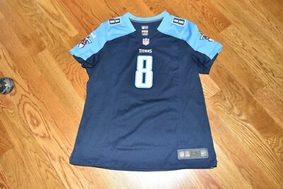 NIKE YOUTH XL 14/16 MARCUS MARIOTA TENNESSEE TITANS NFL JERSEY NAVY BLUE #8