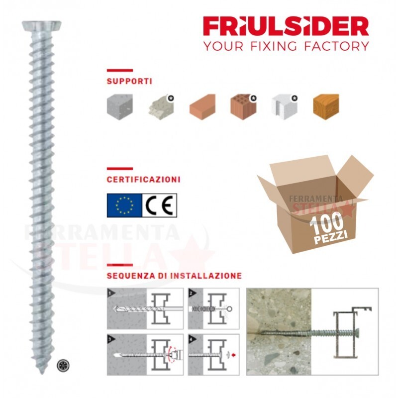Viti Calcestruzzo 7,5x80mm Torx T30 - Fissaggio Strutturale ad Alta Tenuta