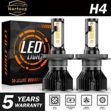 H4 9003 LED Headlight Bulb Hi Low Beam Conversion Kit 6000K White Canbus