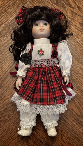 Vintage Brinn's Porcelain Doll 1989 12" Nicole" Collectible Edition Original Box - Picture 2 of 10