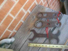 Vintage Auto Hub Cap Wrenches Tools Set of 3 USA