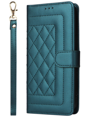 Grid Leather Strap Wallet Cover Case For Redmi Note 14 13 12 11 Pro K60 13 14C