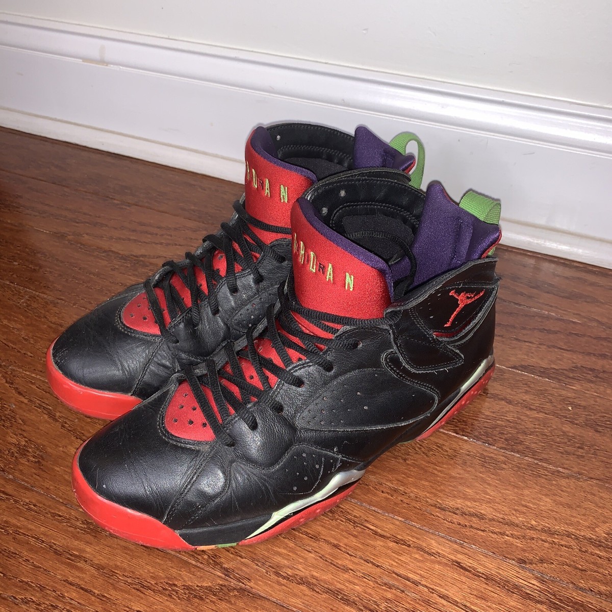 Air Jordan 7 Retro Marvin the Martian Athletic Shoes Lace Up Black Mens Sz 10.5 Air Jordan 7 Retro Marvin the Martian Athletic Shoes Men main image 3