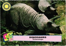 1992 Smithsonian Dinosaurs Trading Card #7 Triceratops Club Pro Set