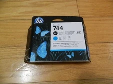 2020 GENUINE HP #744 Photo Black/Cyan PRINTHEAD F9J86A DESIGNJET Z2600 Z5600 NEW