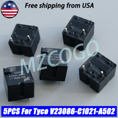 10 Relais Auto TYCO V23086-C1021-A502 - 4 Broches Neufs