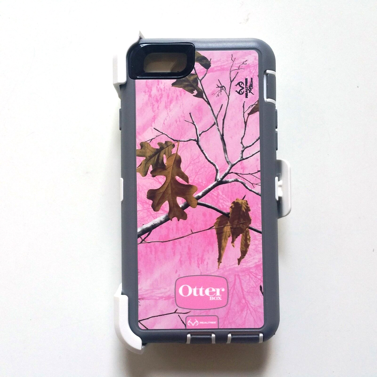 OtterBox Defender Case RealTree Pink Camo iPhone 6S w/ Clip Holster-New  in Box