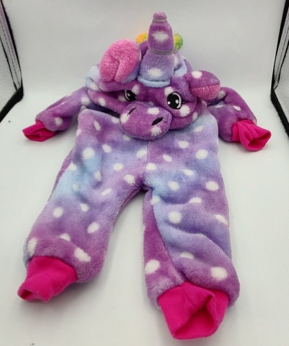 Dollie and Me 18" Compatible Una Pieza Arco Iris Unicornio Disfraz Pijama