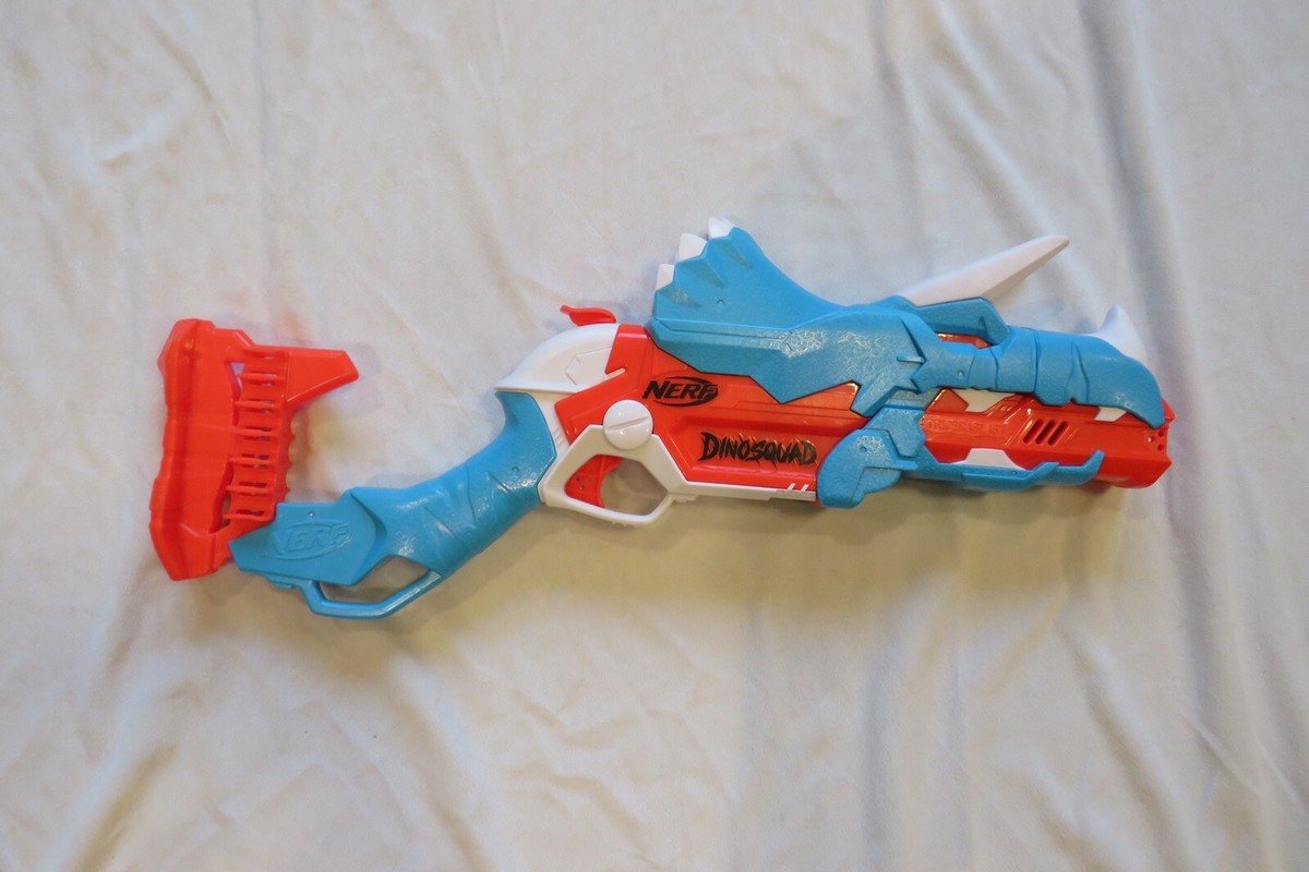 NERF DinoSquad Tricera-Blast Dart Blaster 20” | eBay