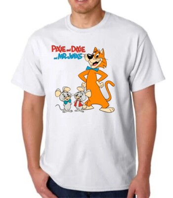 PIXIE AND DIXIE AND MR. JINKS CARTOON T-SHIRT HANNA BARBERA CEREAL CAT MOUSE