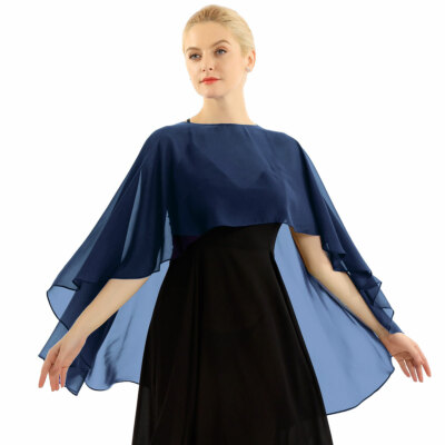 Damen Stola Schal Chiffon Umhang Cape Hochzeit Brautkleid Cardigan Top Abendkled