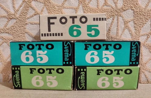 Film USSR Svema FOTO 65 B&W 120mm negative 20 DIN 80/70 ASA, 5 rolls, Expired