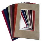 Cr Framing, Pack Of 15 4" X 6" Mix Colors Suede Picture Mats For 2 1/2" X 3 1/2"