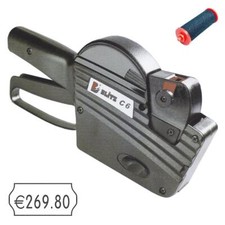 P-Set41= Preisauszeichner BLITZ C6 +1 Farbwalze wr  für Preis Etiketten 26x12