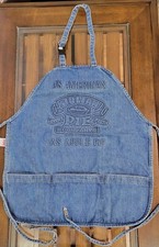 Vintage 1980's Julian Pie Denim Embossed Apron Made in USA