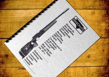ANSCHUTZ Model 1408 ED .22LR & ED SUPER Target RIFLE Owners Manual 22 LR