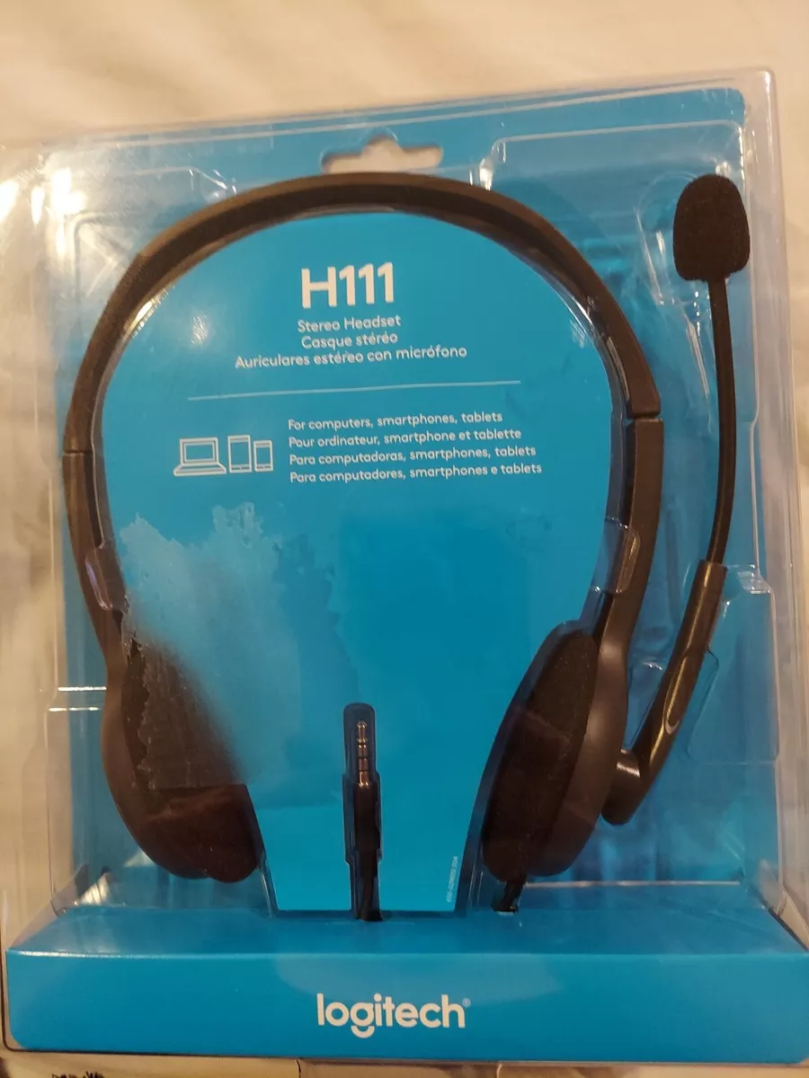 On the Black Logitech Headset H111 Ear | Stereo eBay