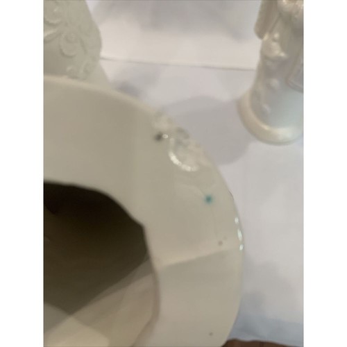 Three Wise Men Set of 3 Ceramic Ivory Glazed Figures Christmas Decor MCM 11-10" - Picture 10 of 13