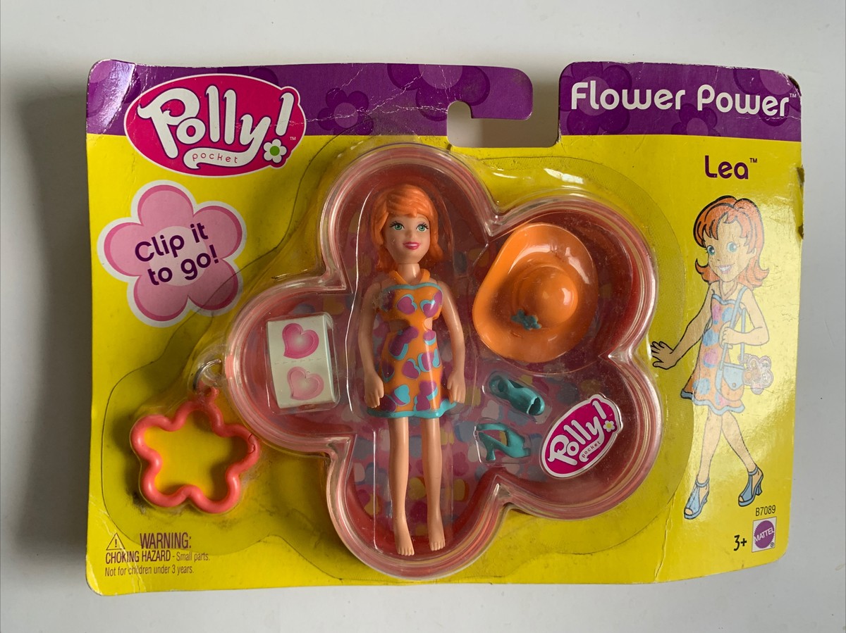 Vintage Polly Pocket Flower Power Lea Compact New 2003 Collectible