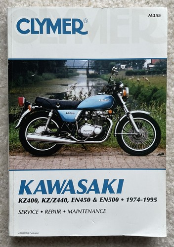 Kawasaki KZ400, KZ/Z440, EN450,EN500 Motorcycle (1974-1995) Service Repair M355