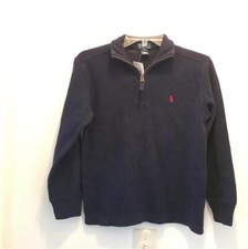 NEW Polo Ralph Lauren Boys Navy Blue Pullover Sweatshirt Size S 8 NWT