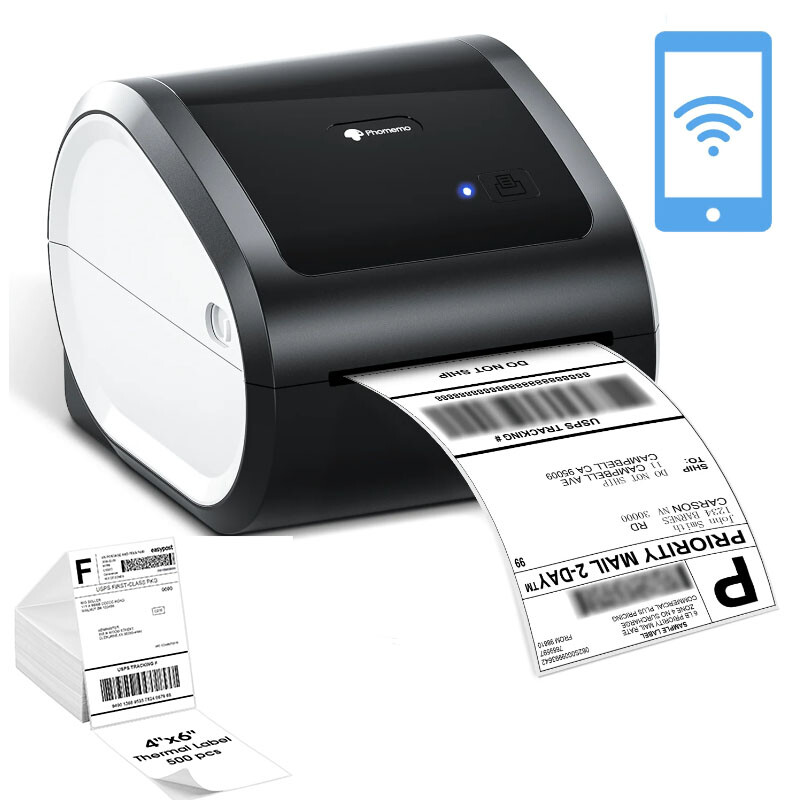 Phomemo 4x6 Shipping Label Printer Thermal Barcode Desktop Printer or ...
