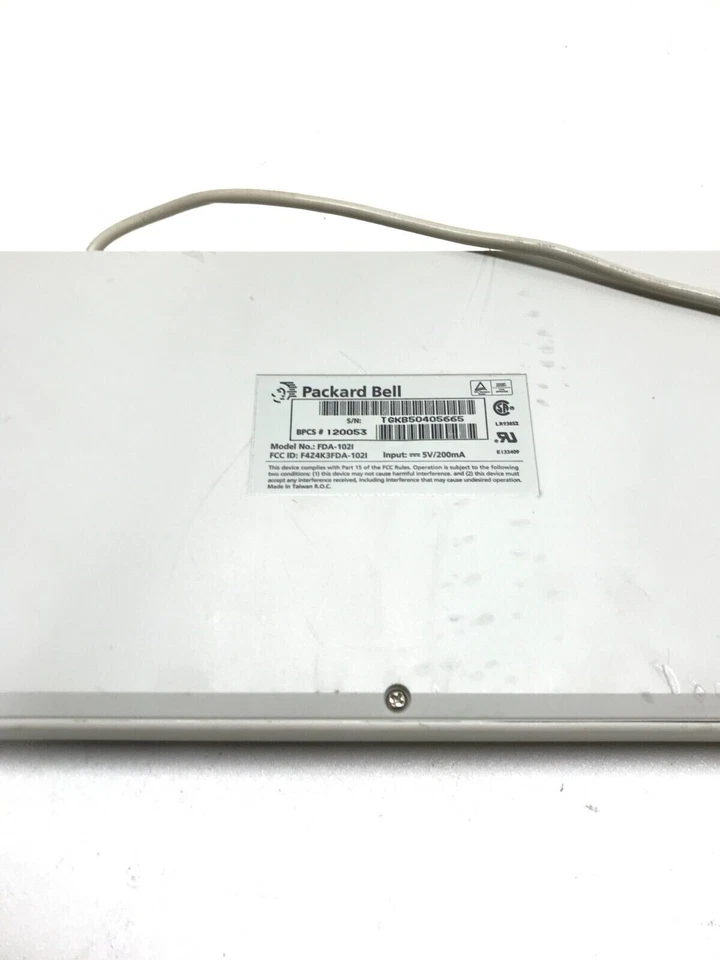 Vintage Packard Bell Keyboard clicky vintage rare retro  FDA- 1021 ps/2 NEW - Image 2 of 2