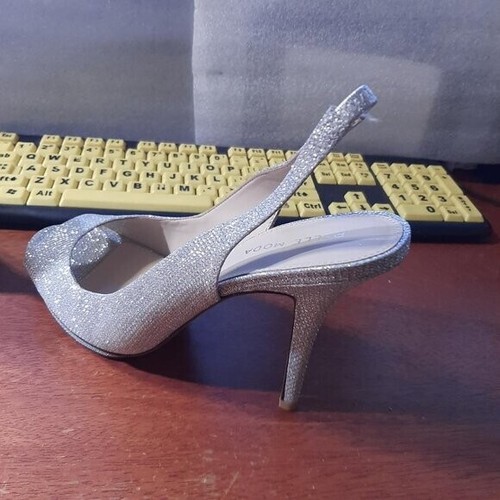 Pelle Moda Womens Nadie 2 Slingback Heel Silver Size 9.5 M - Picture 2 of 7