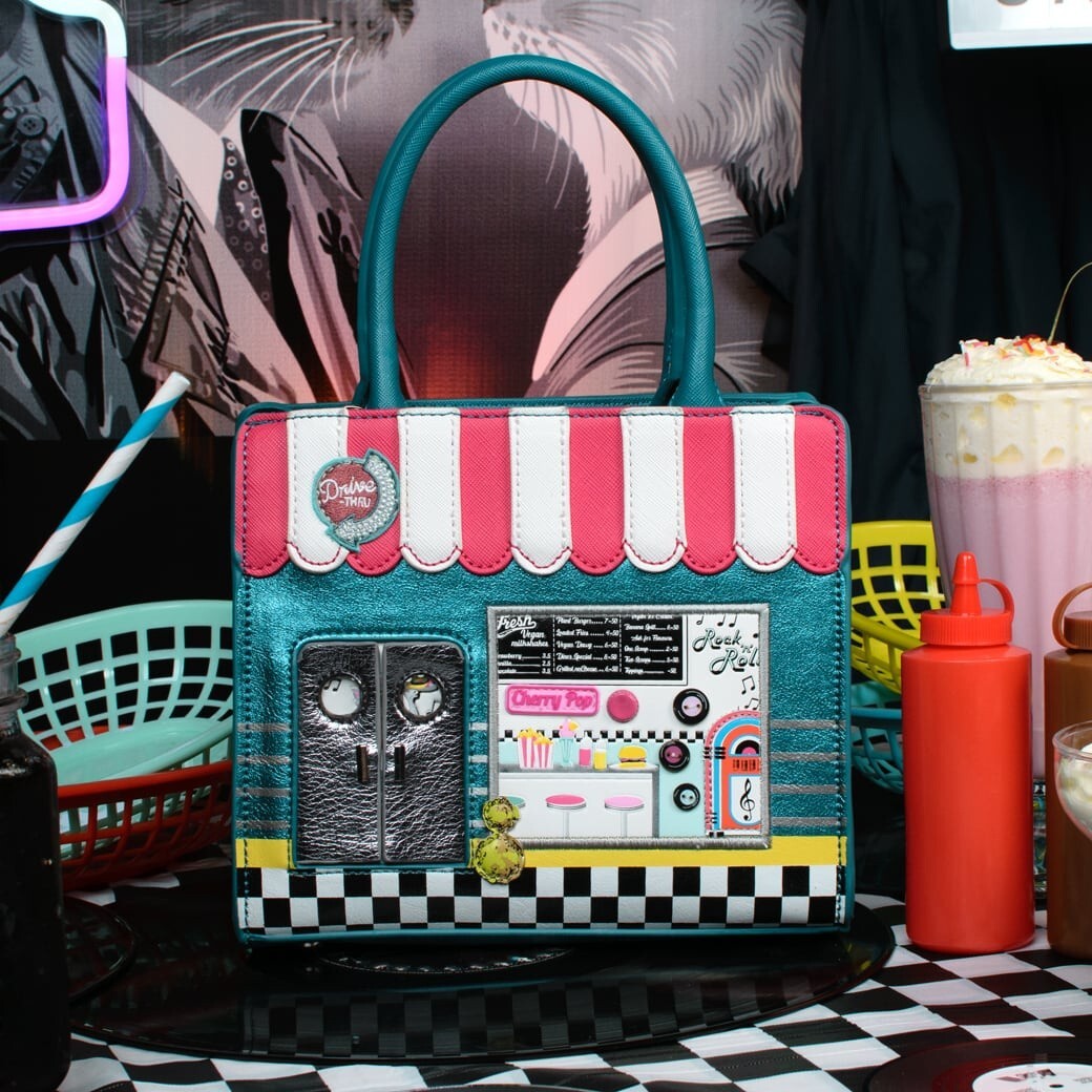 VENDULA Kitty's Diner Mini Tallulah Bag 1950 Rockabilly Soda Retro