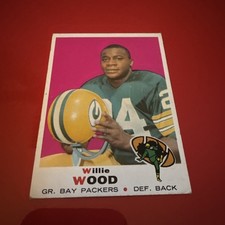 1969 Topps - Willie Wood #168 Green Bay Packers HOF!!!